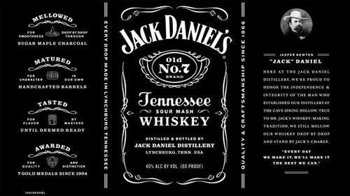 Лейбл Jack Daniel’s