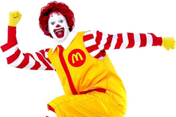 Рекламный герой McDonald's Рональд Макдональд