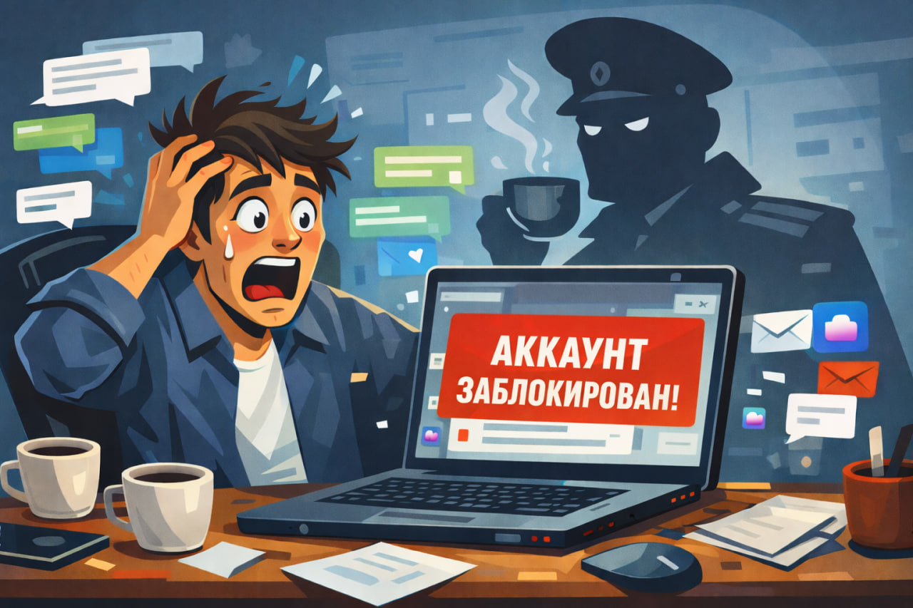 Заблокировали аккаунт в Max