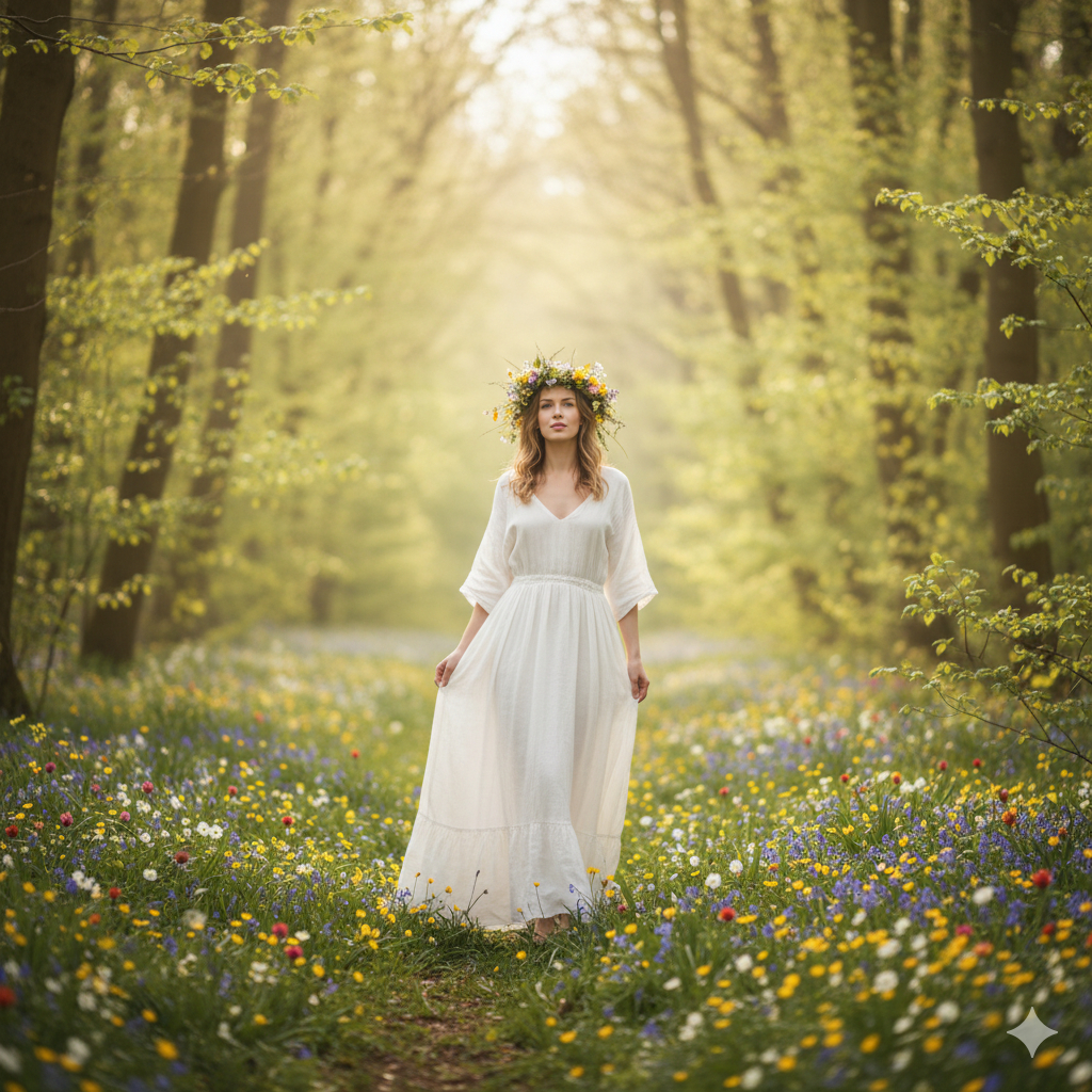 Сгенерировать весеннее фото через нейросеть