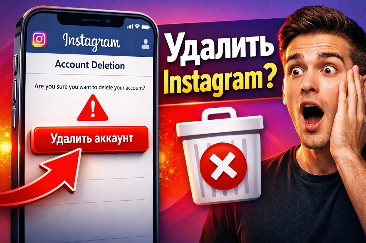 Как удалить аккаунт Instagram в 2026 году