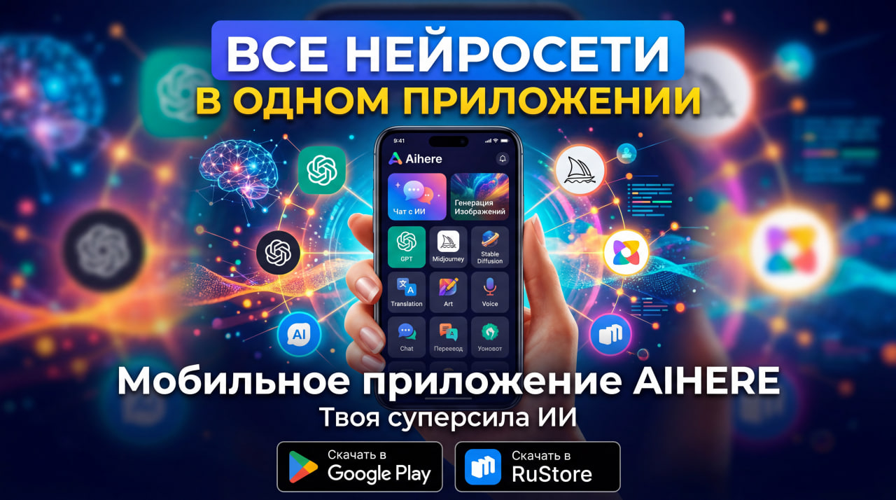 Приложение Aihere c нейросетями