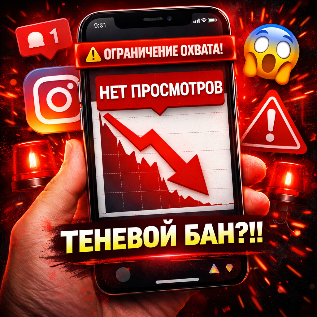 Теневой бан в Instagram в 2026