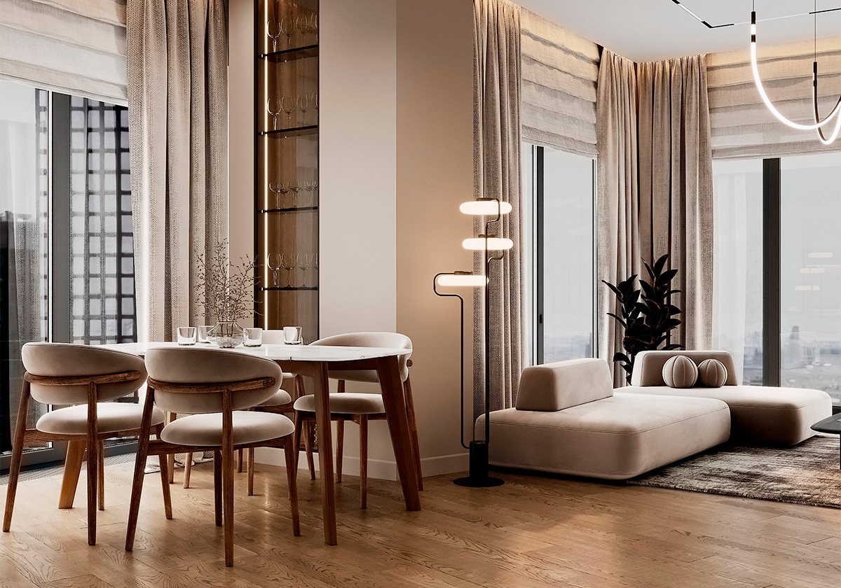 Проект в квартире с ремонтом ЖК High Life