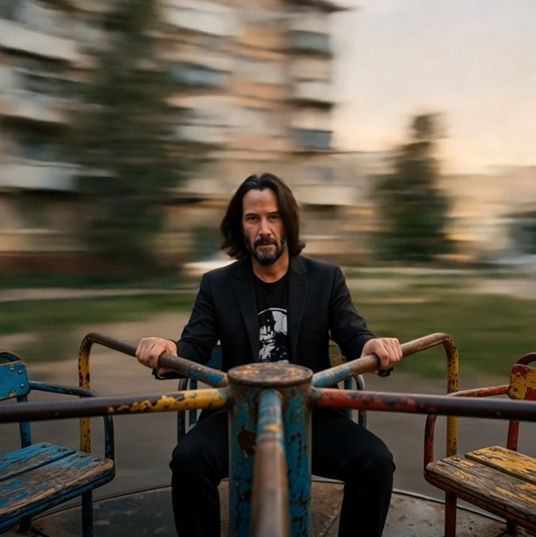 Клинг - лучшая нейросеть для генерации тренда с каруселью и двумя возрастами