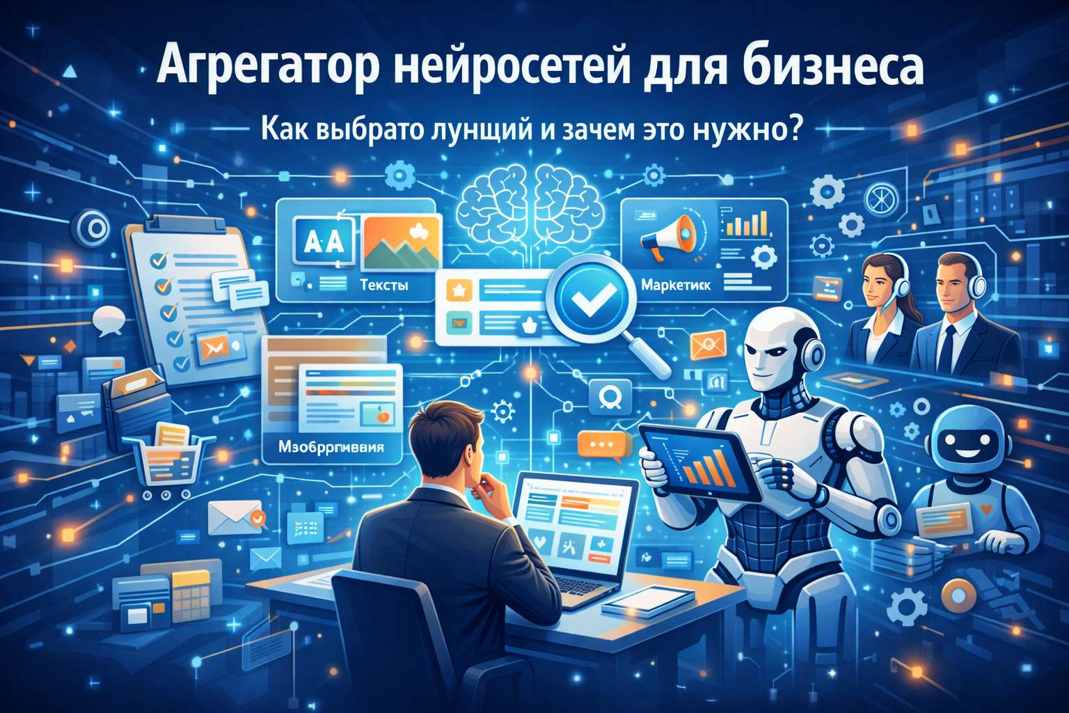 →Лучший русский агрегатор нейросетей для ведения бизнеса