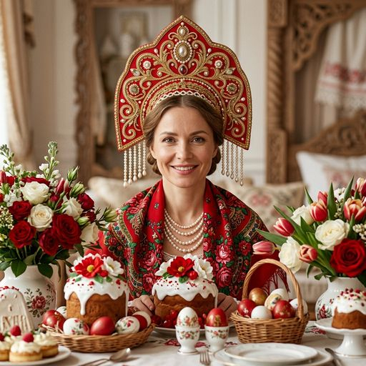 Создать стильное фото на Пасху с помощью нейросети