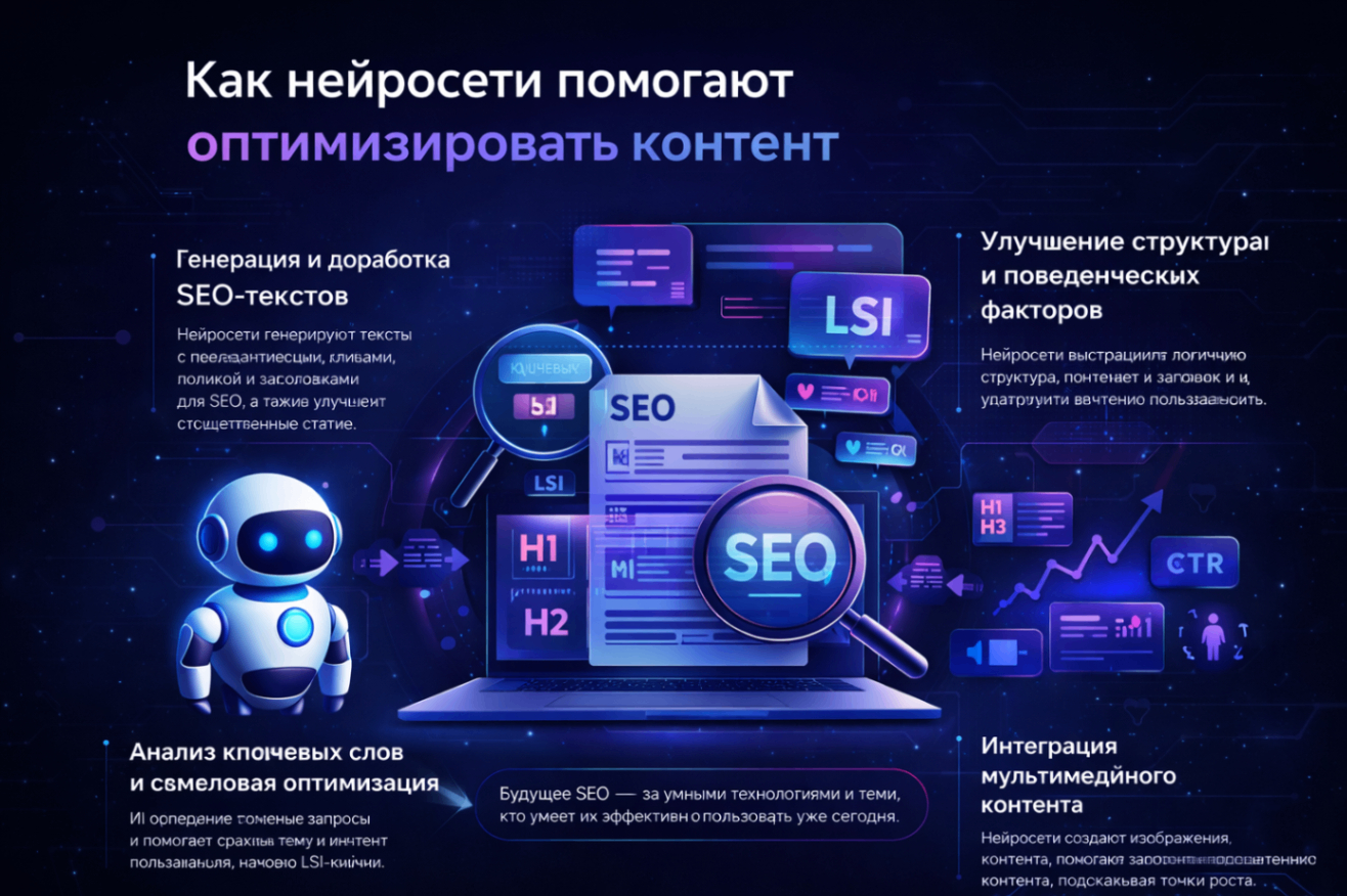 Как нейросети помогают оптимизировать SEO контент