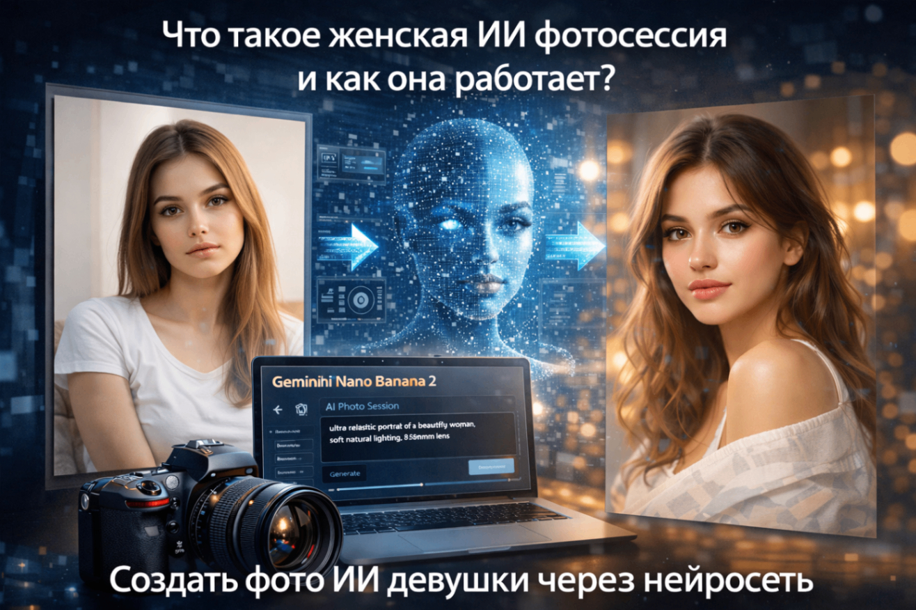 Что такое женская ИИ фотосессия и как она работает