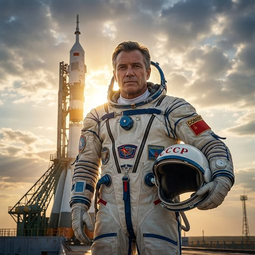 Сгенерировать открытку на день космонавтики через нейросеть