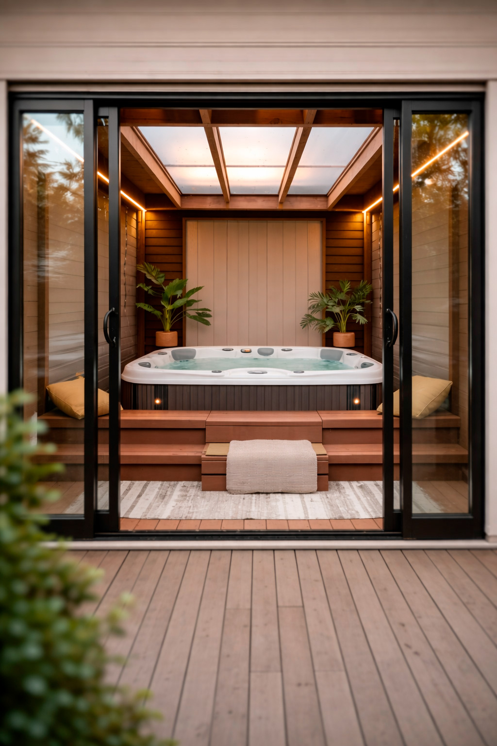 Подробнее о wellness-пространстве на веранде дома