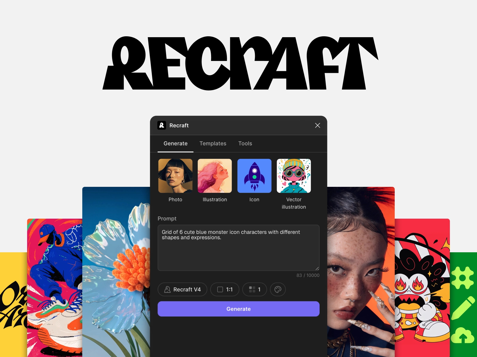 Нейросеть RECRAFT (РЕКРАФТ) на русском: Как правильно писать промпты, чтобы Рекрафт выдавал идеальный результат