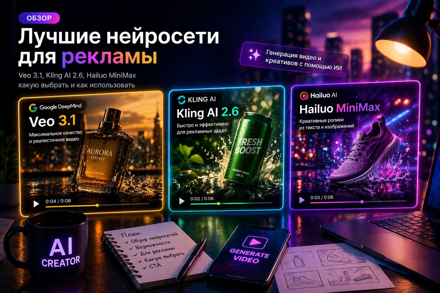 👉Лучшие нейросети для рекламы
