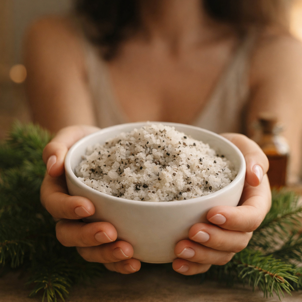 Солевой скраб для теля "Сибирская пихта"