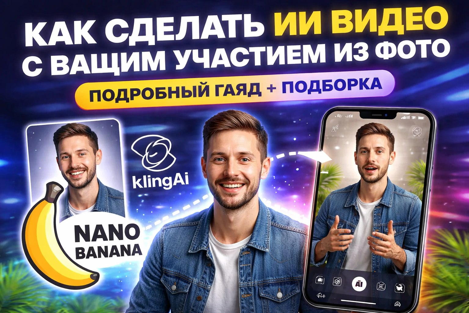 Как сделать ИИ видео с вашим участием из фото - подробный гайд + подборка