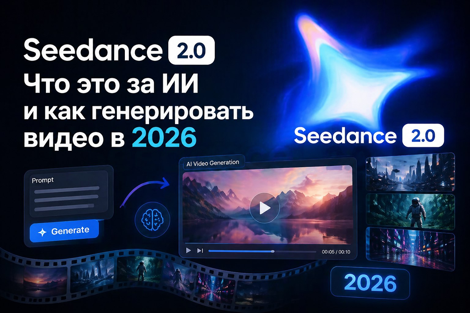 Seedance 2.0: Что это за ИИ и как генерировать видео в 2026