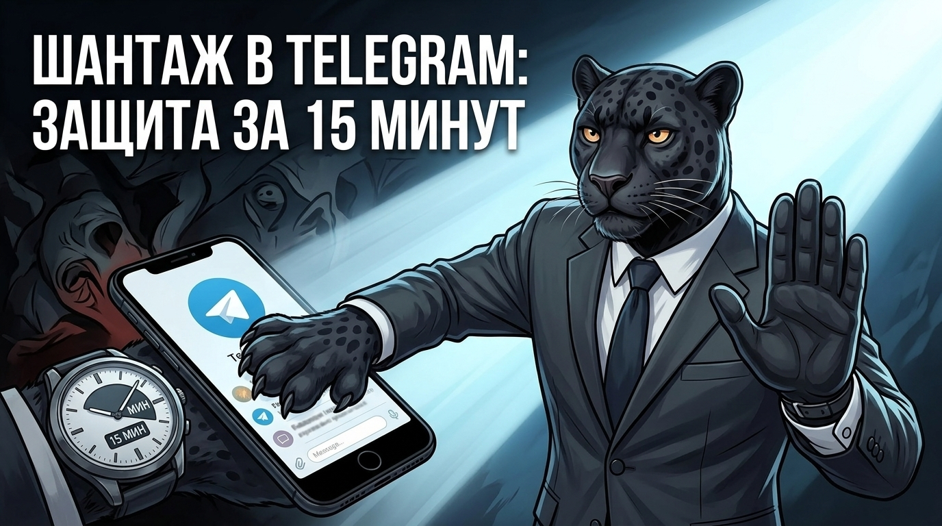 Шантаж интимными фото в Телеграм: план экстренной защиты за 15 минут | Пантера Диджитал — агентство по управлению цифровой репутацией и удалению информации.