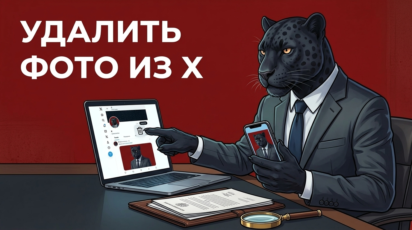 Как удалить фото из X (Twitter), если его опубликовали без вашего согласия | Пантера Диджитал — агентство по управлению цифровой репутацией и удалением информации.