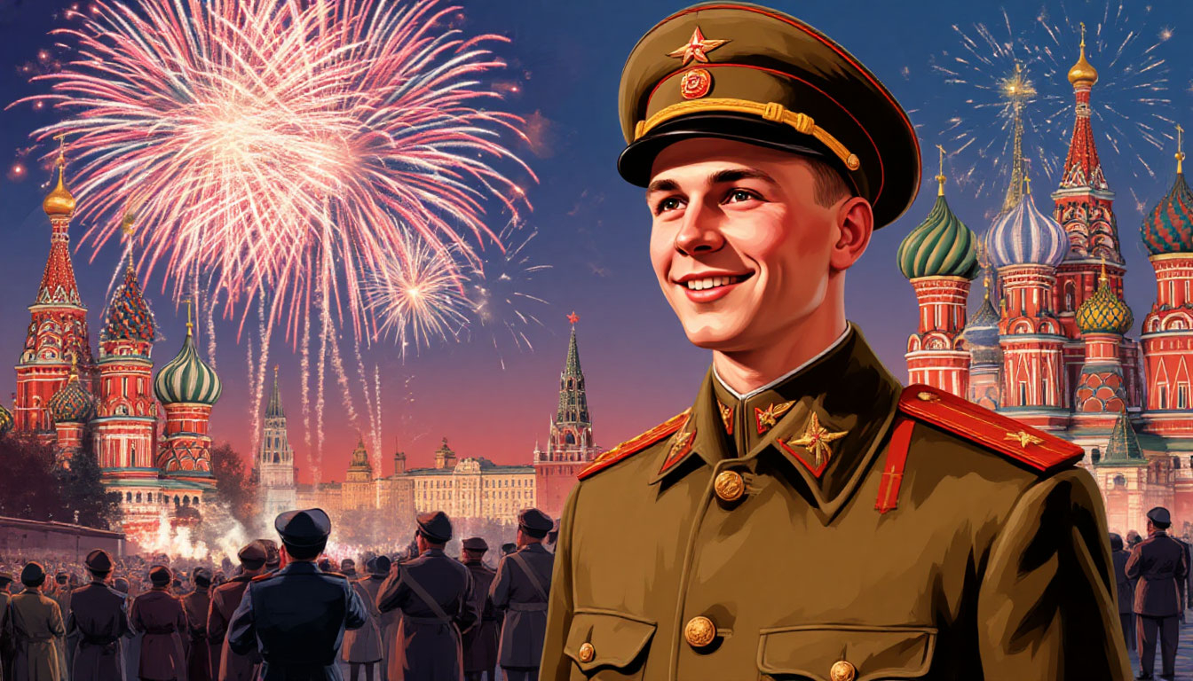 Открытка на 9 мая через нейросеть