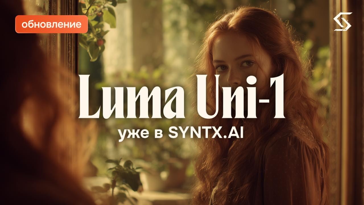 Нейросеть Luma Uni-1 — уже на сайте и в Телеграм-боте