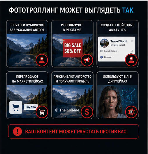 Фототроллинг может выглядеть так