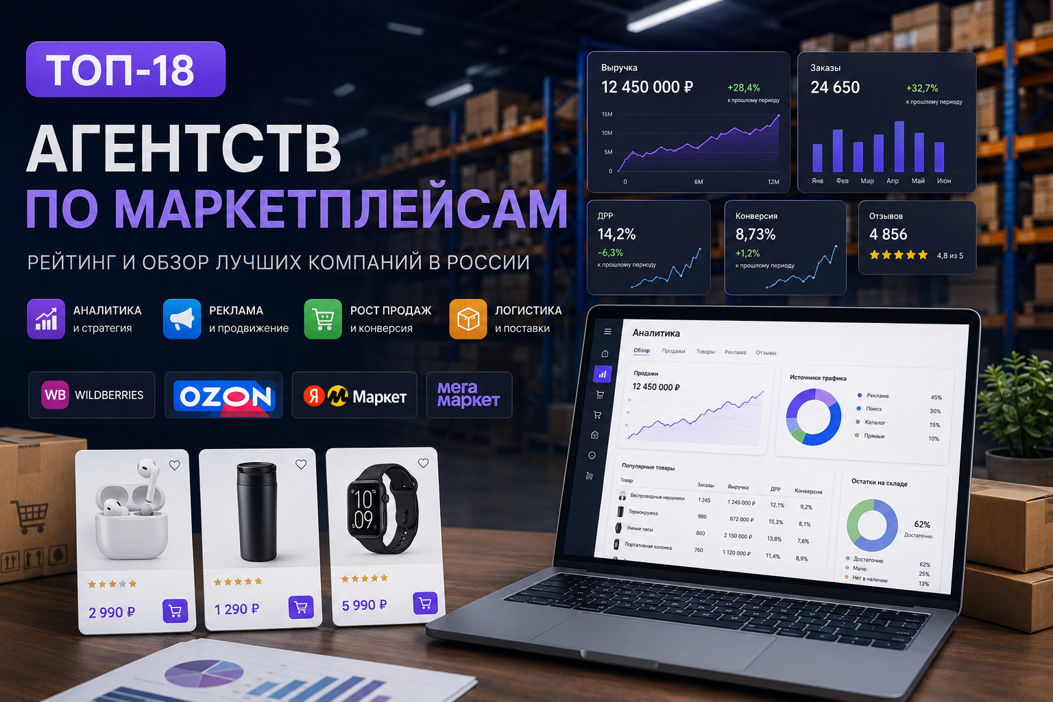 ТОП Агентства по маркетплейсам - рейтинг лета 2026 года