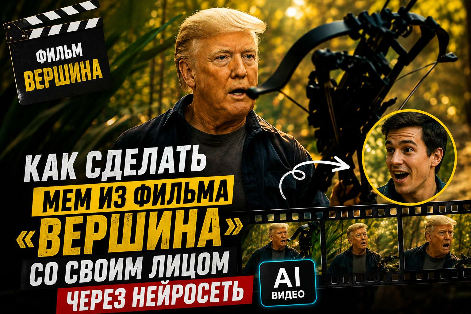 👉Сделать мем из фильма «Вершина» со своим лицом