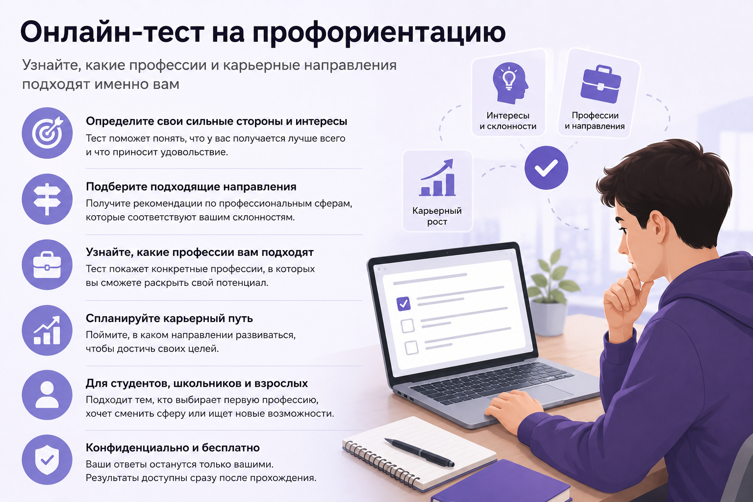 Особенности профориентационного теста