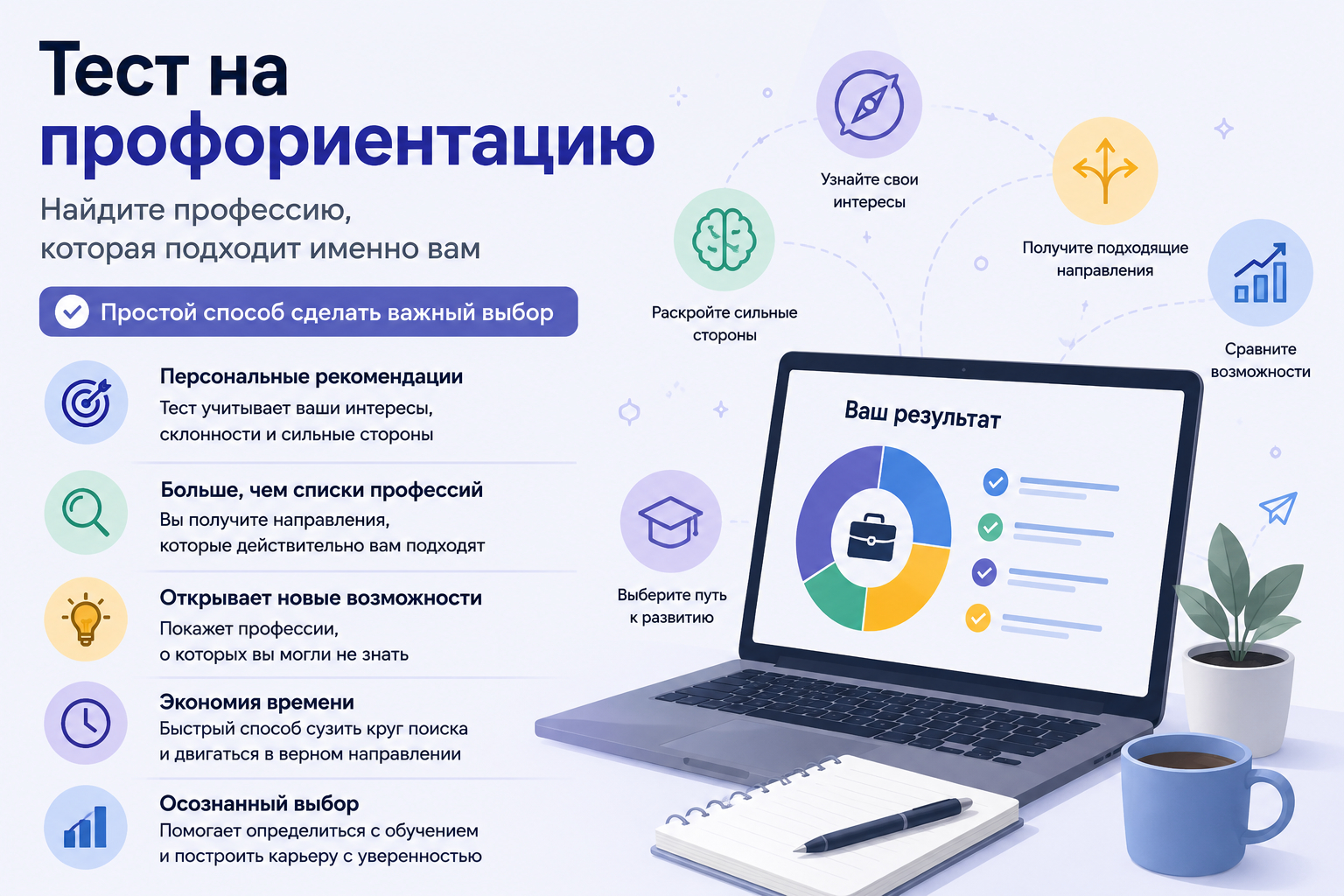 Особенности теста на профориентацию