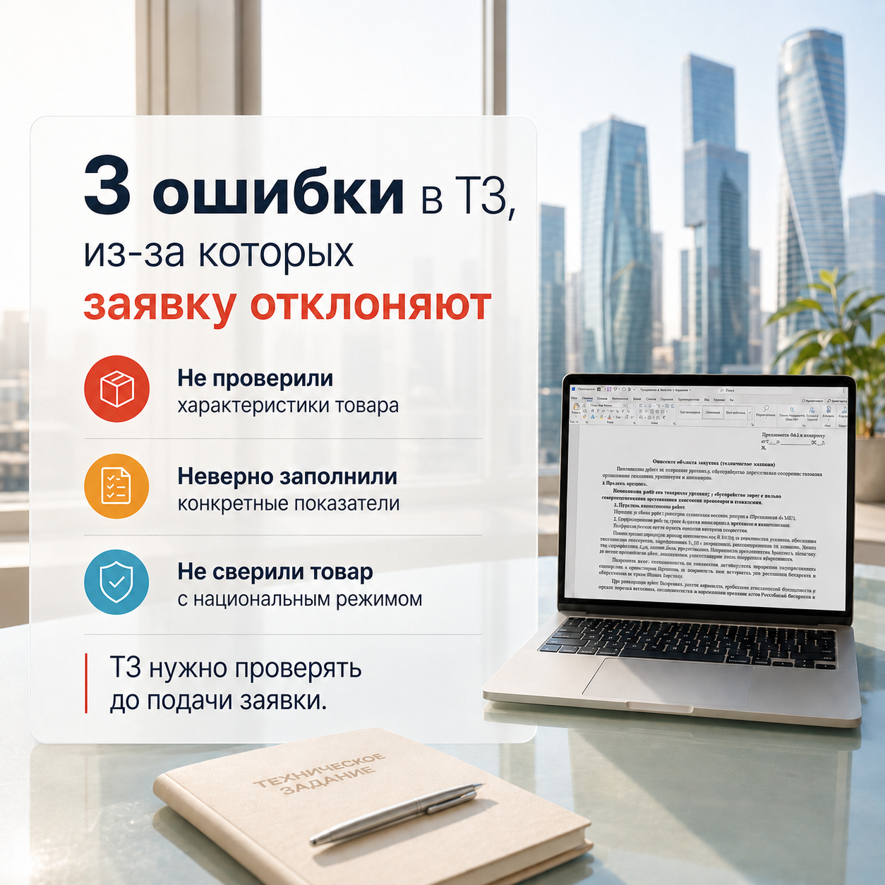 Как не допустить ошибки в ТЗ ТЕНДЕРКАПИТАЛ