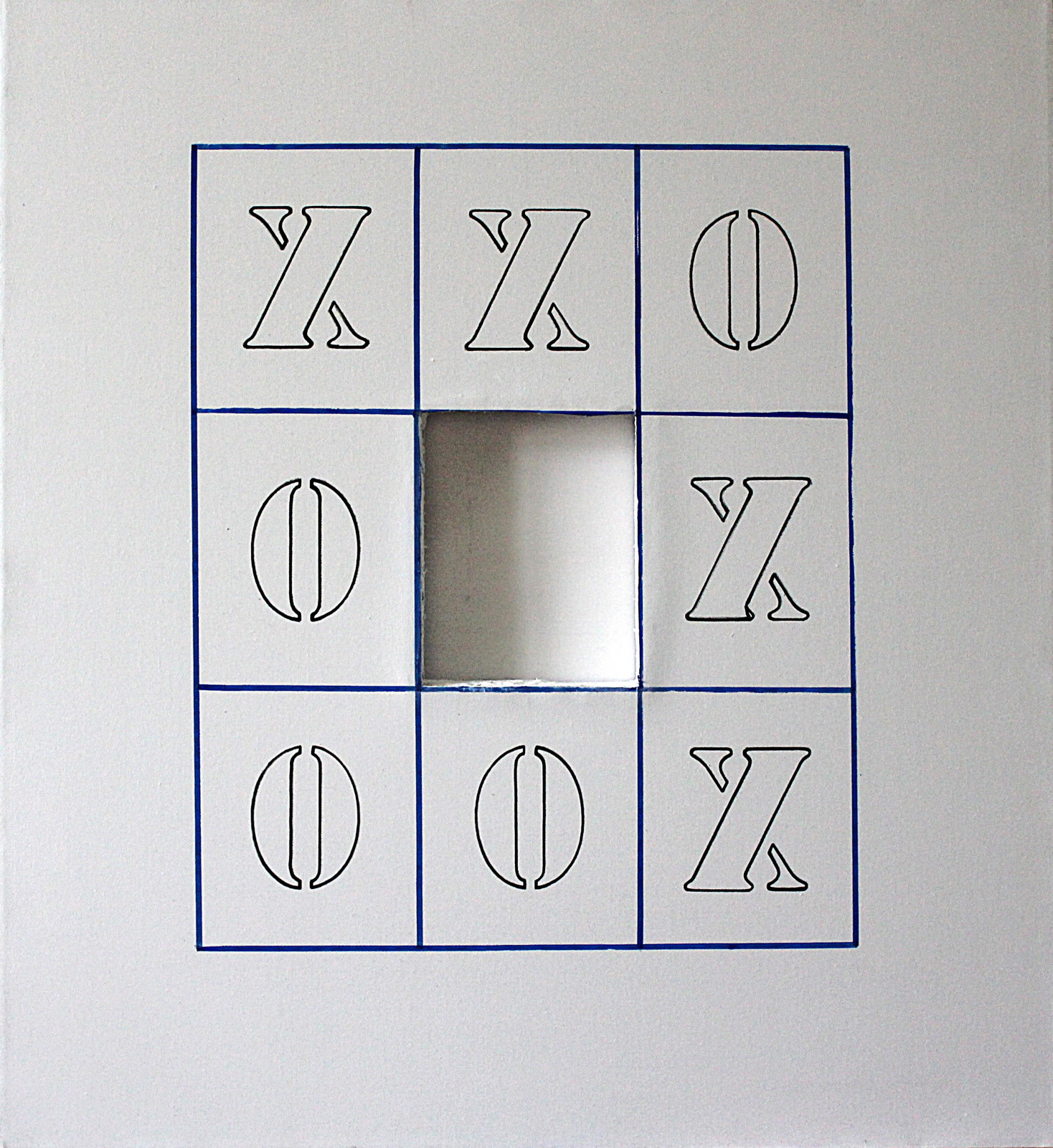 Николай Грицанчук. Холст, смешанная техника, 80х73х4см..1985-2025г.