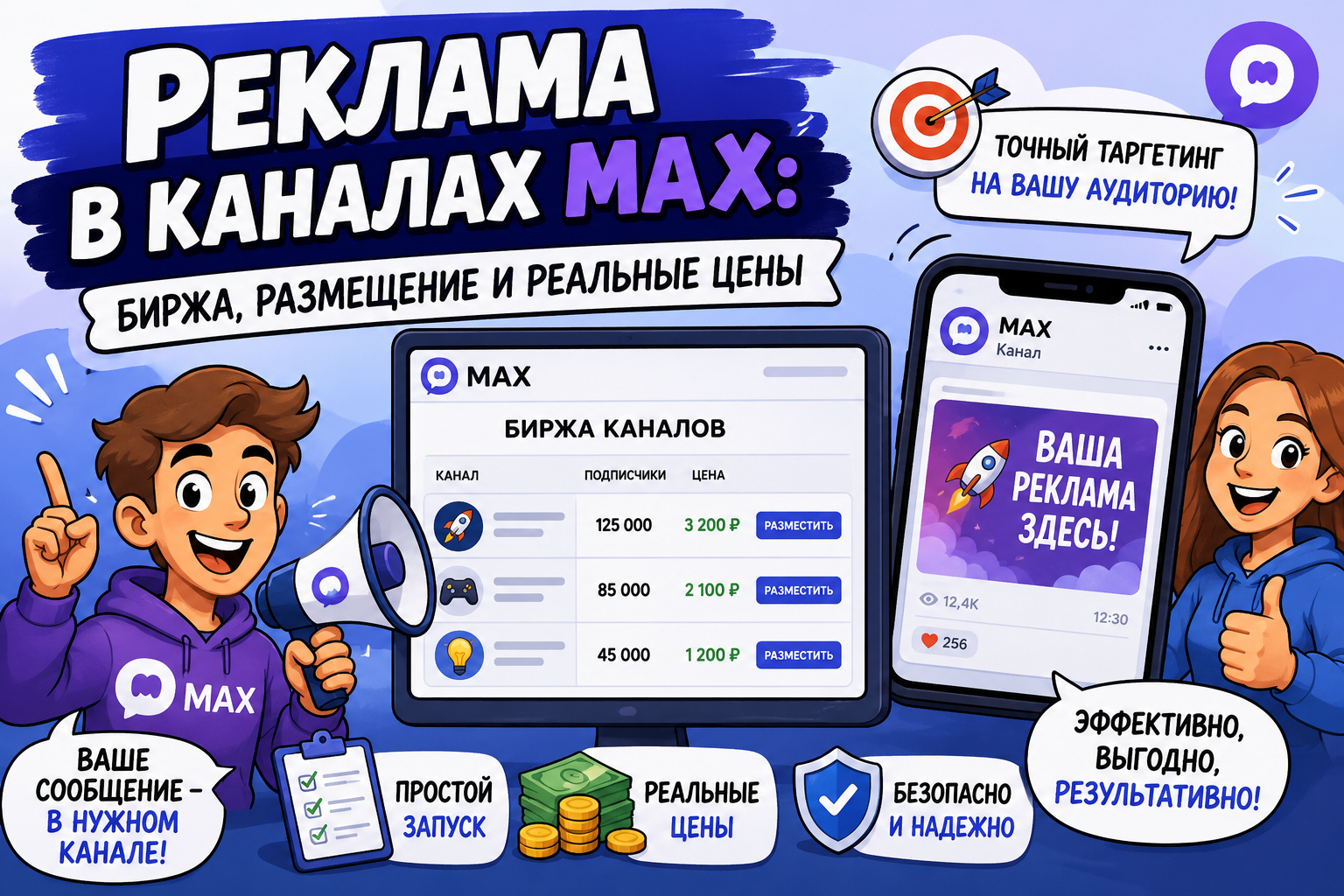 Реклама в MAX: как купить размещение, найти каналы