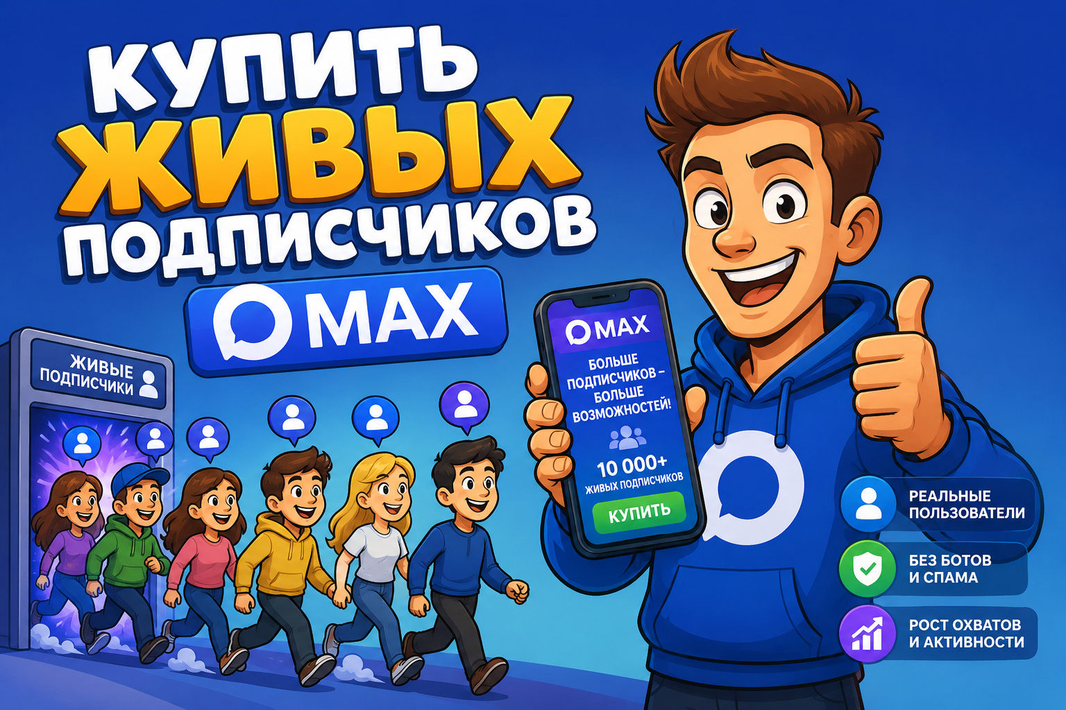 Купить живых подписчиков MAX - как быстро раскрутить канал и получить реальную аудиторию в 2026 году
