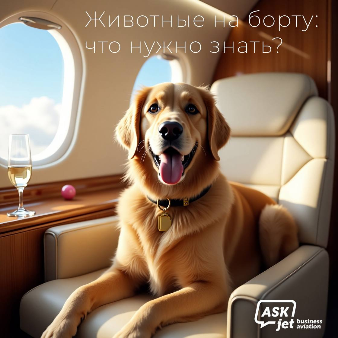Животные на бизнес-джете