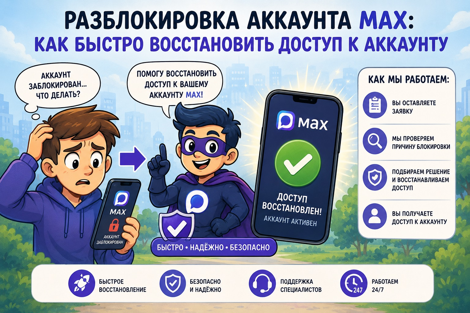 Разблокировка аккаунта MAX: как быстро восстановить доступ к аккаунту