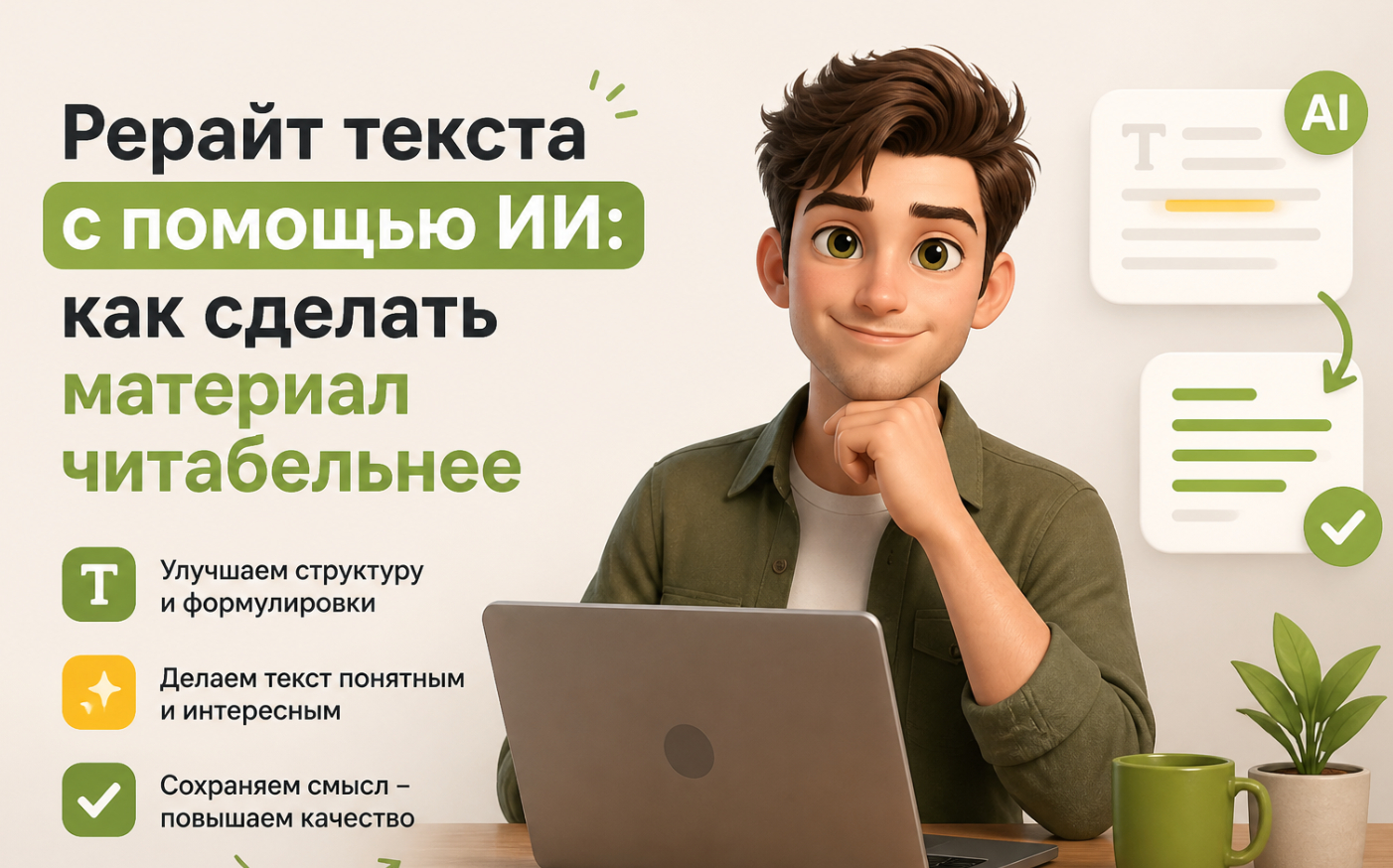 Нейросеть для рерайта текста