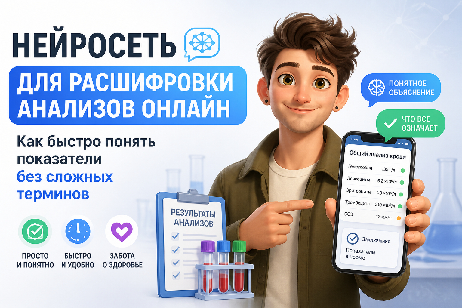 Нейросеть для расшифровки анализов онлайн