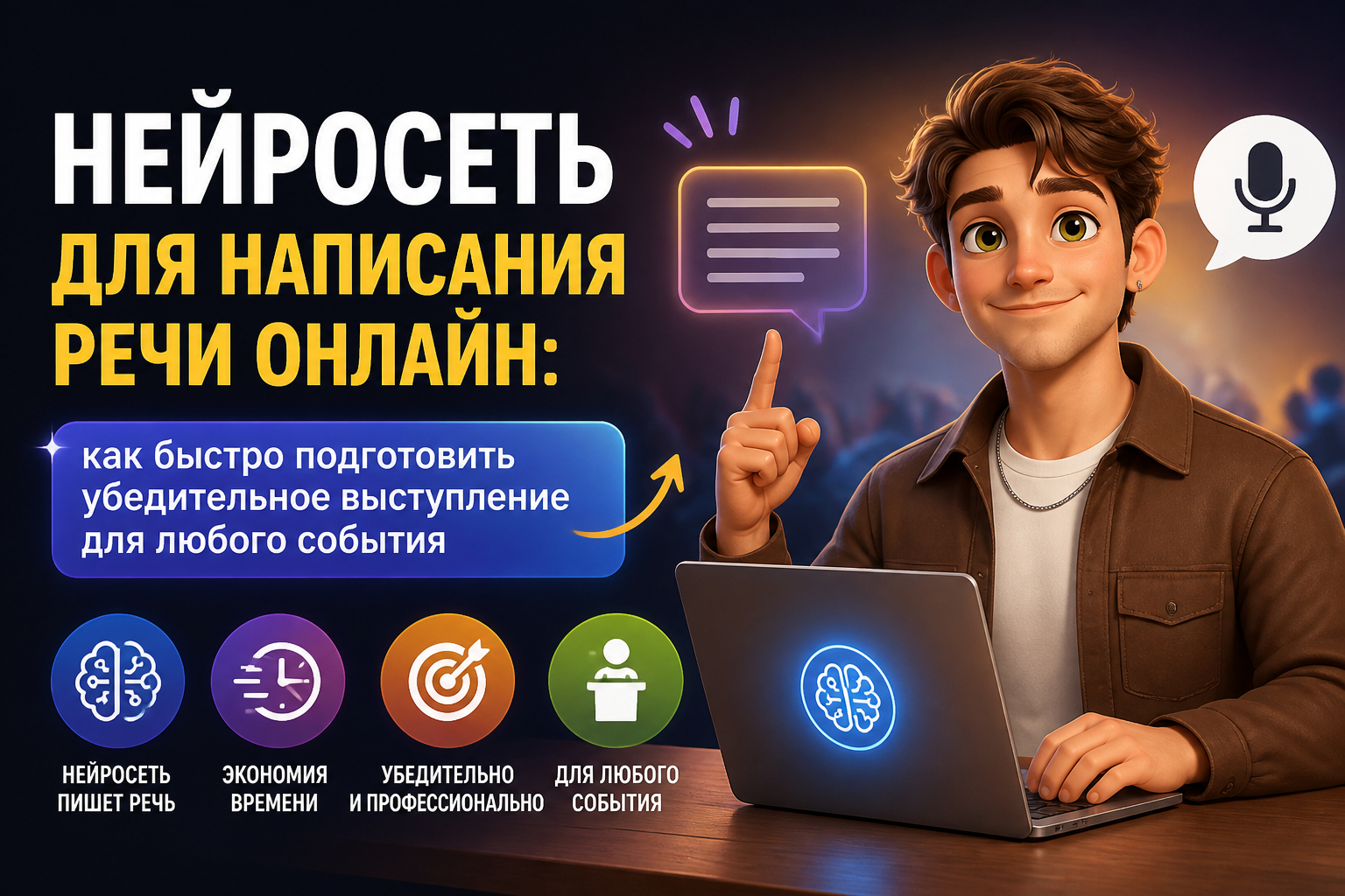 Нейросеть для написания речи онлайн