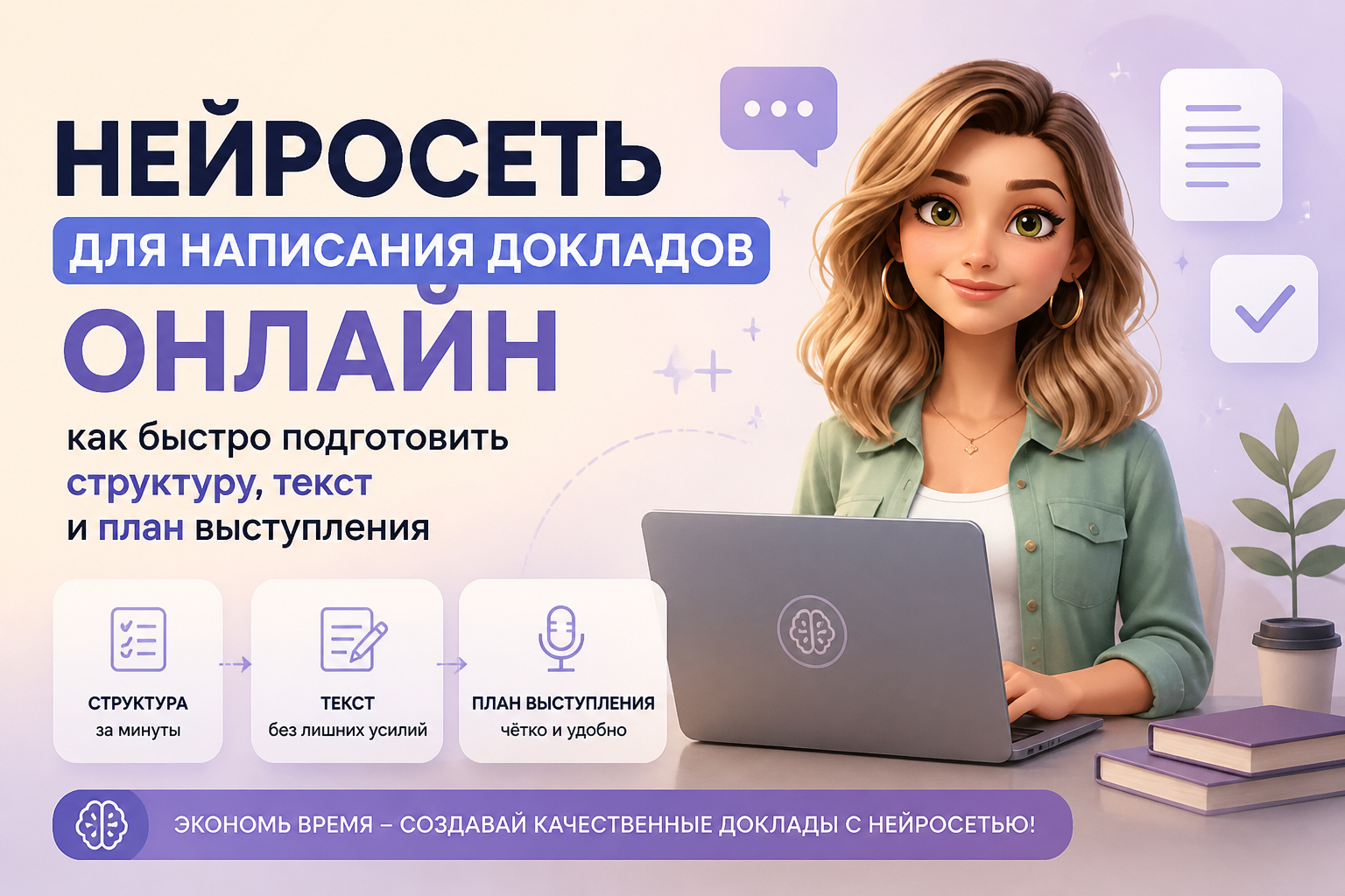 Нейросеть для написания докладов онлайн