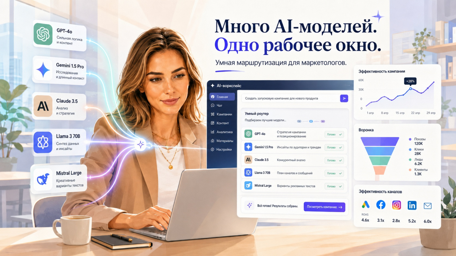 Одно рабочее окно маркетолога