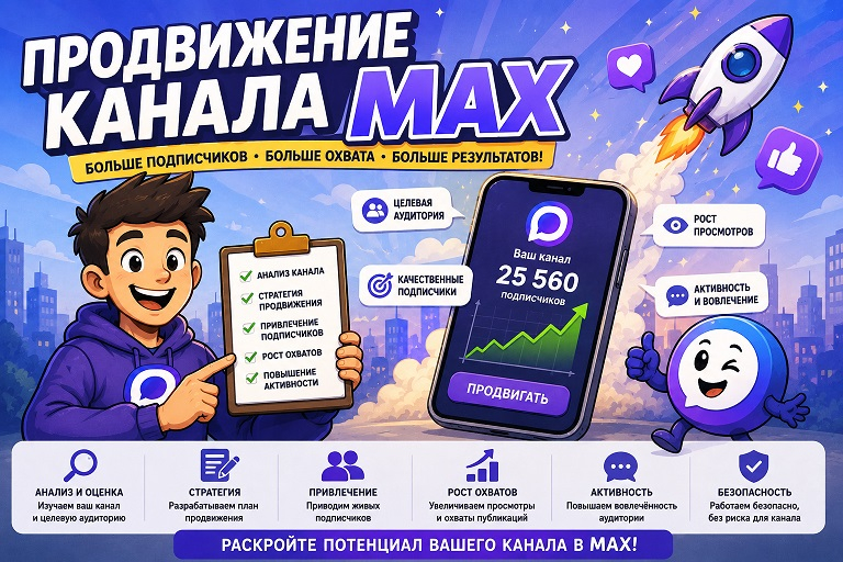 Продвижение канала MAX: как быстро увеличить подписчиков и охваты в мессенджере MAX