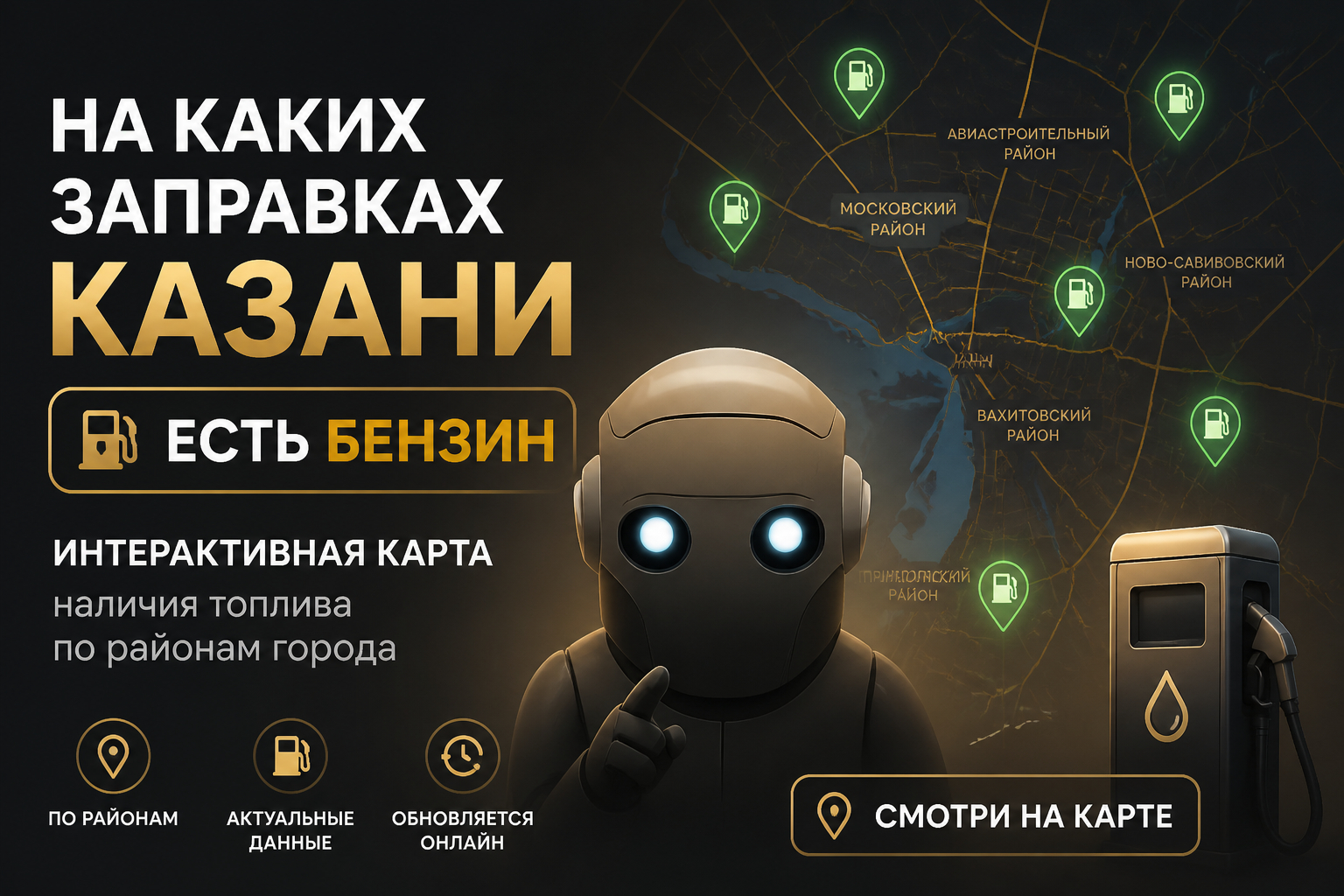 На каких заправках Казани есть бензин