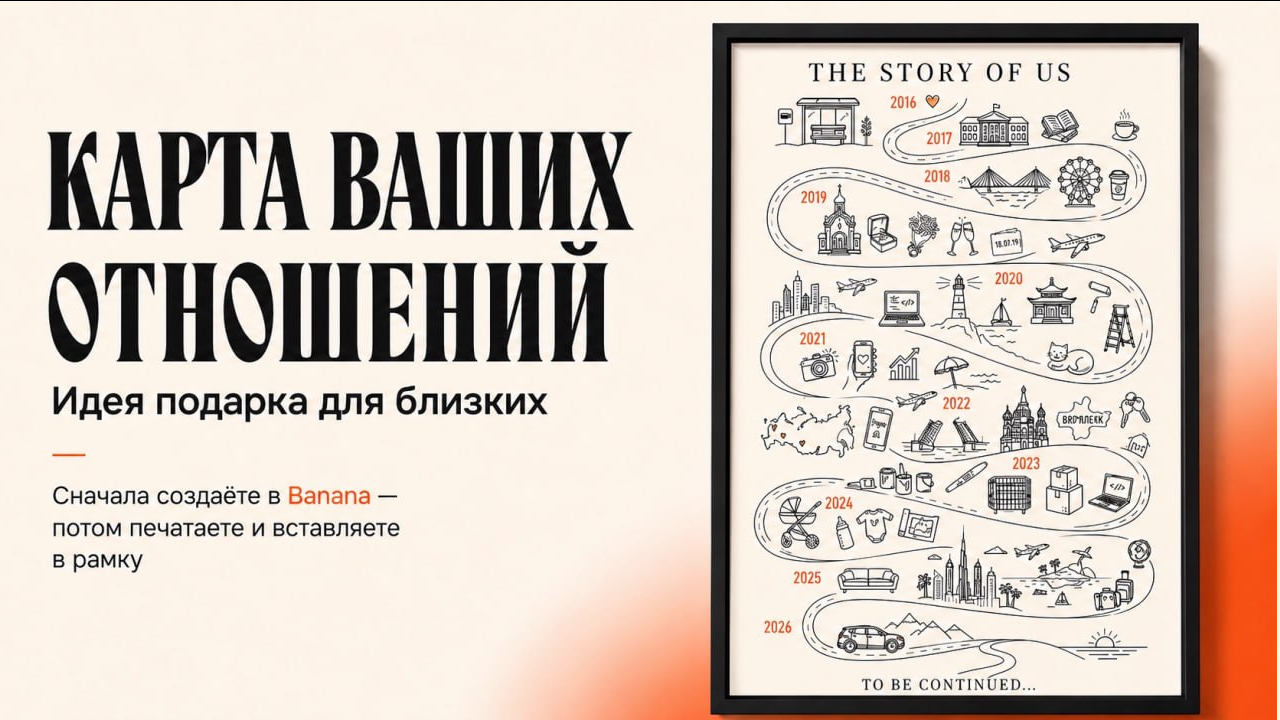 Визуальная карта истории в нейросети