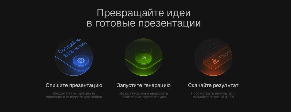 Нейросеть для презентаций