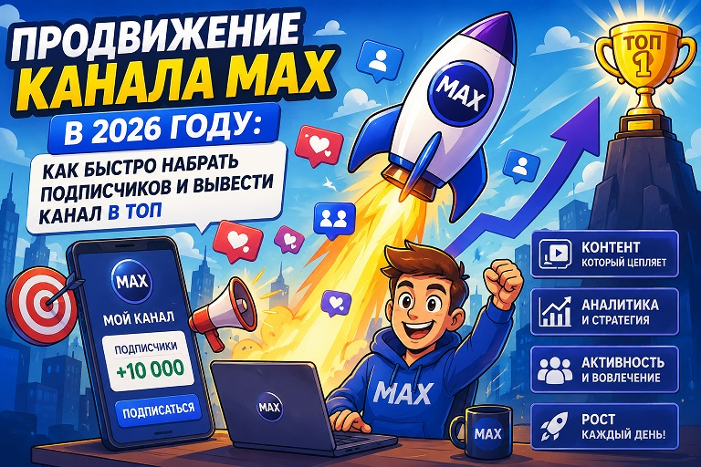 Продвижение канала MAX в 2026 году: как быстро набрать подписчиков и вывести канал в ТОП