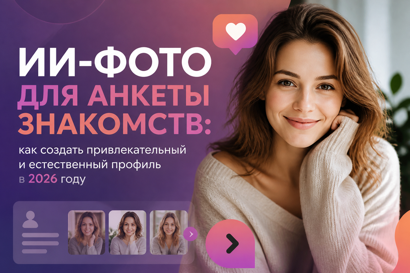 Фото для анкеты знакомств через нейросеть