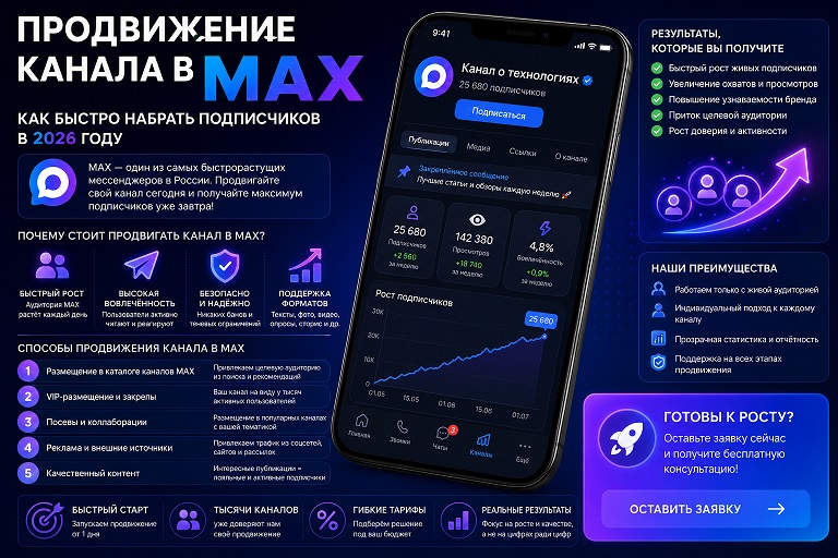 Продвижение канала в MAX: как быстро набрать подписчиков в 2026 году