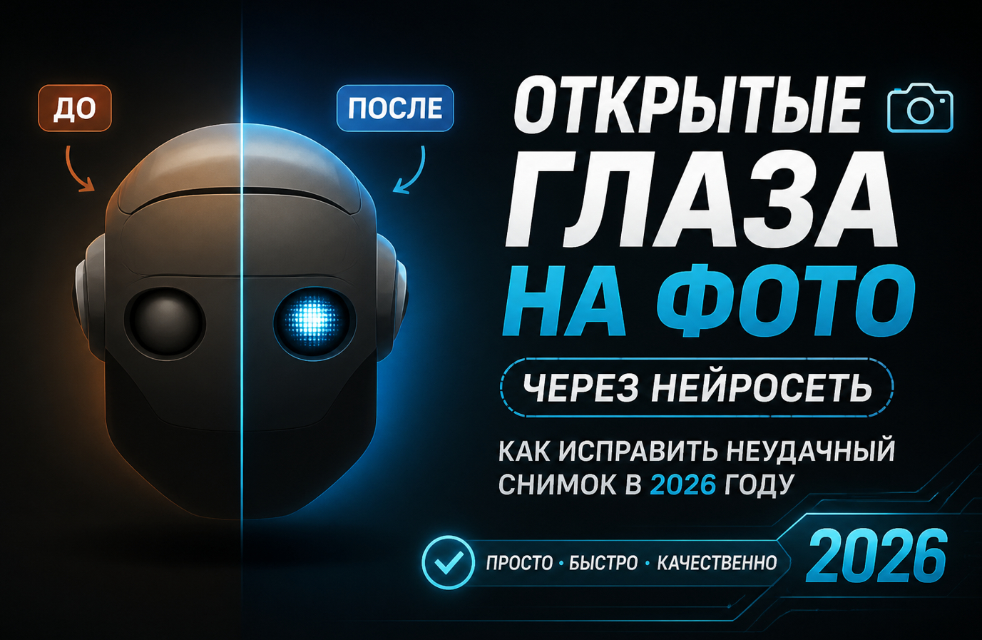 Как открыть глаза на фото через нейросеть