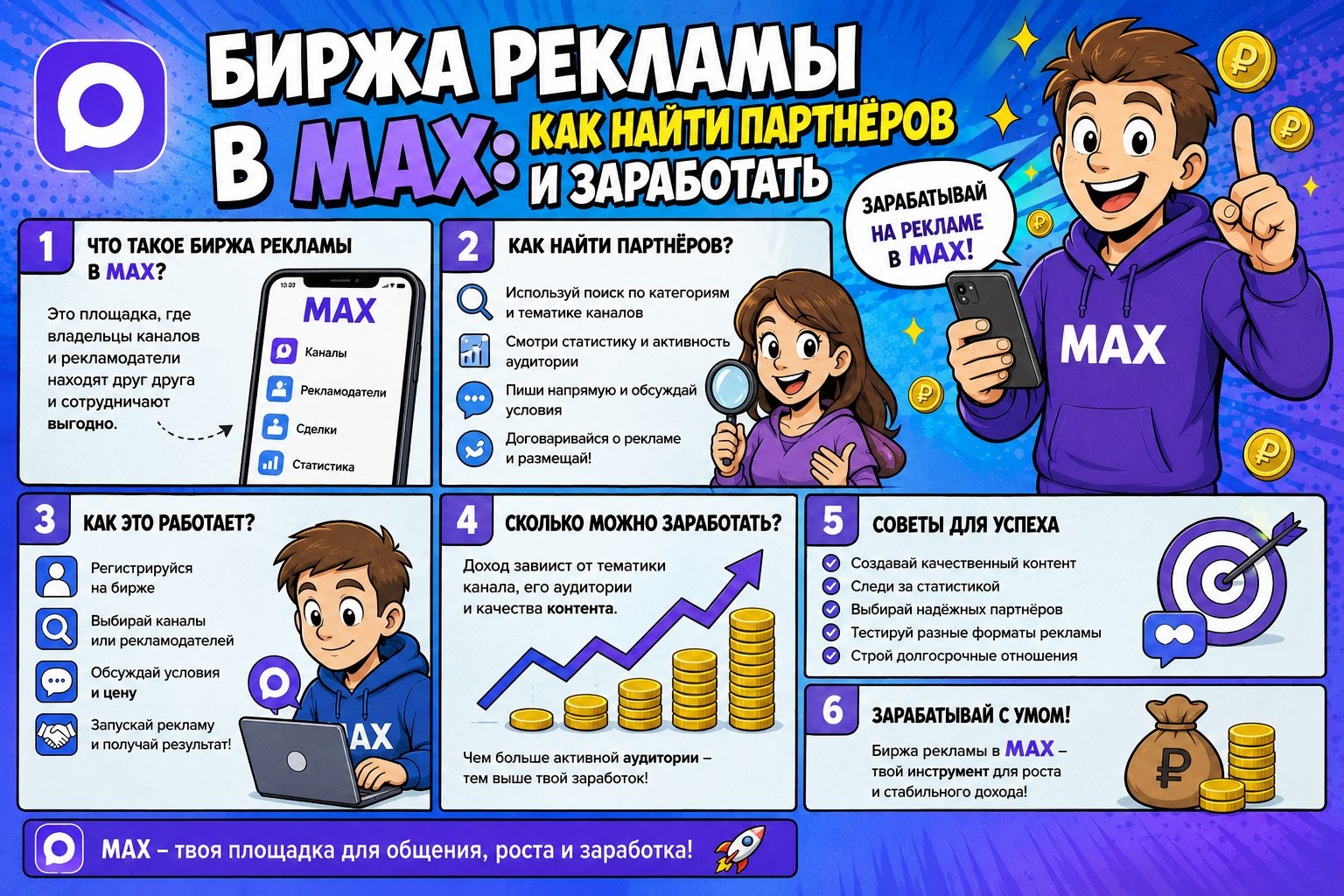 Как канал может привлечь аудиторию через рекламу в MAX