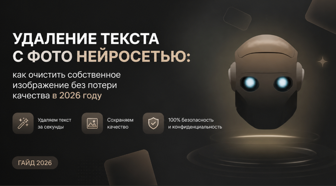 Как удалить текст с фото через нейросеть без потери качества